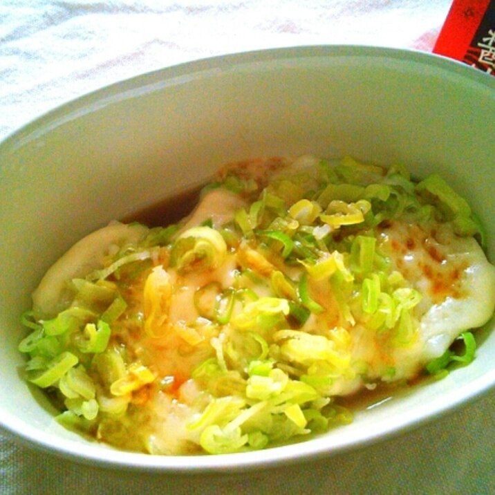 レンジで簡単!!ねぎチーズたがね餅♡
